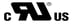 Certification logo with an abstract 'RU' symbol, 'c' on the left, and 'us' on the right