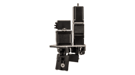 Fluid Metering's FENYX variable dispense pump with black motorized components