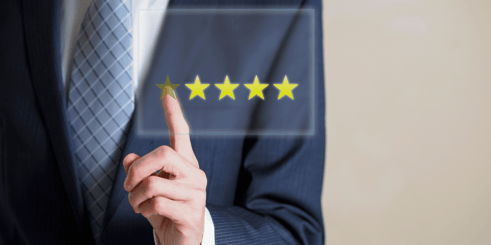 five star ratings and testimonials