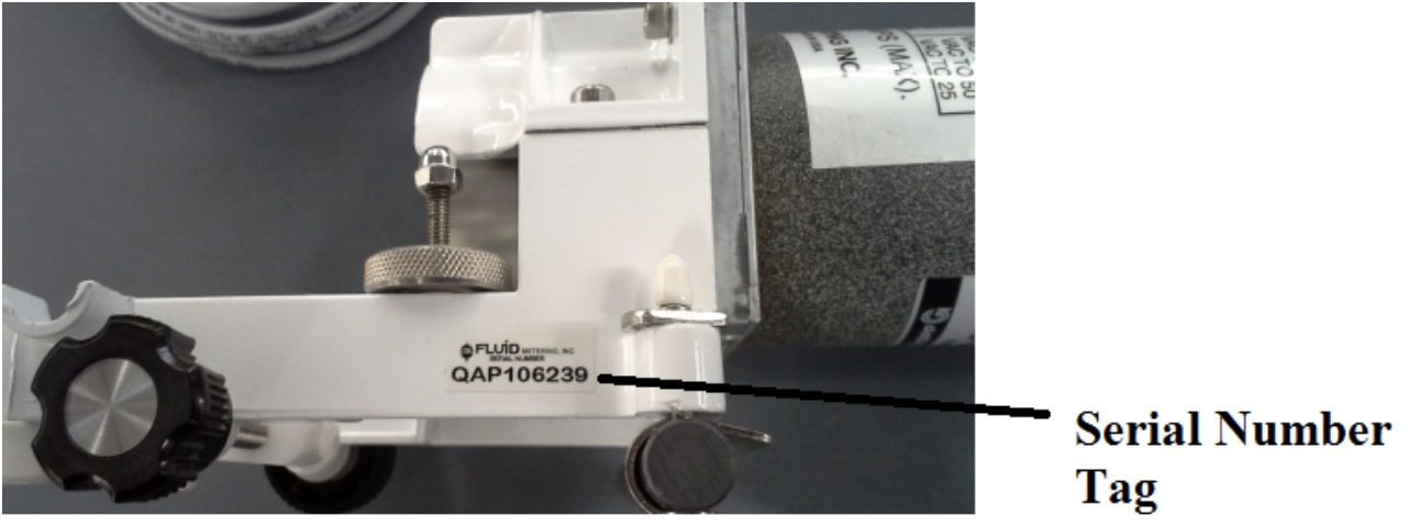 Fluid Metering Serial Numbers Fluid Metering Serial Numbers